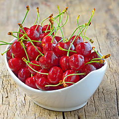 Image showing cherry bowl shoot in studio