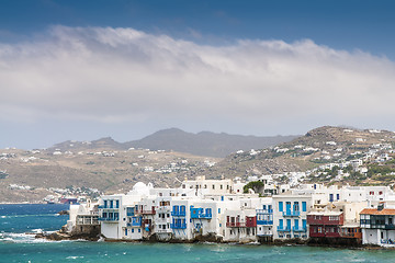 Image showing houses of island Mykonos