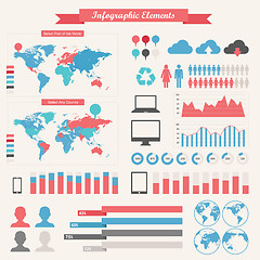 Image showing IT Industry Infographic Elements