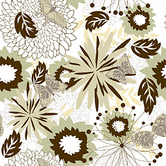 Image showing seamless floral pattern