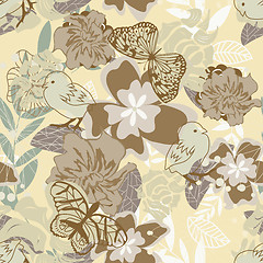 Image showing seamless floral pattern