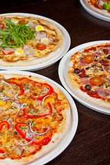 Image showing pizza set