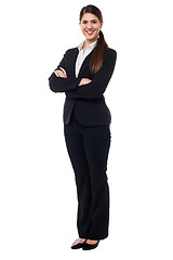 Image showing Young confident female business executive