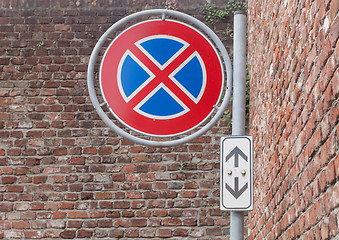 Image showing No parking sign