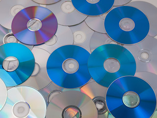 Image showing CD DVD DB Bluray disc