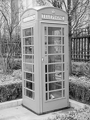 Image showing London telephone box