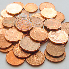 Image showing Euro coins