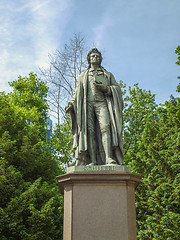 Image showing Schiller statue in Frankfurt