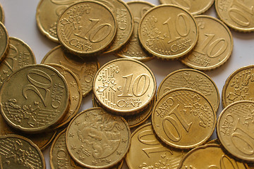 Image showing Euro coins