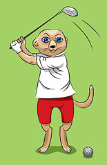 Image showing Surikata - the golfer