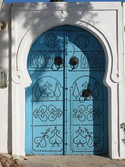 Image showing Oriental door