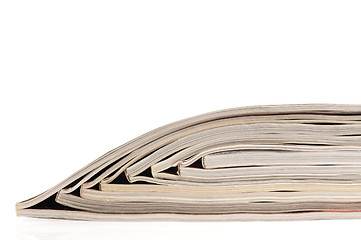 Image showing stack of magazines