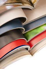 Image showing stack of magazines