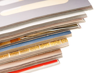 Image showing stack of magazines