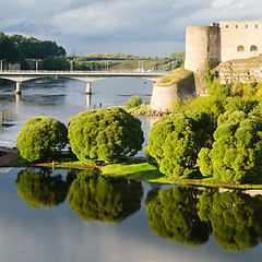 Image showing Fortress in Ivangorod, the western border of Russia