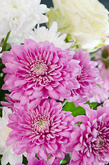 Image showing Summer flowers bouquet, close-up