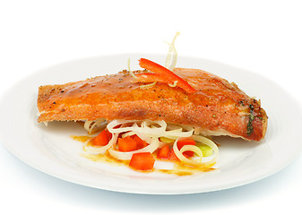 Image showing Roasted Red Snapper Fish