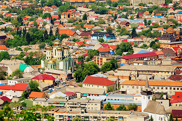 Image showing Ukrainian town with the church