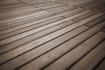 Image showing Solid wood flooring