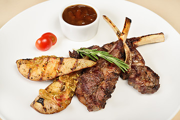 Image showing Grilled Lamb on the bone