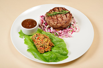 Image showing Grilled burger