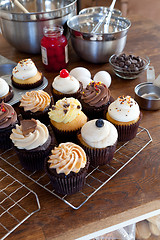 Image showing Assorted Gourmet Cupcakes