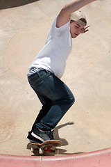 Image showing Skateboarder In a Bowl