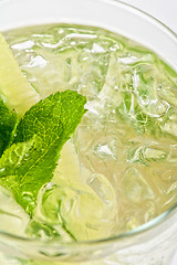 Image showing cocktail with cucumber