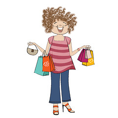 Image showing woman at shopping