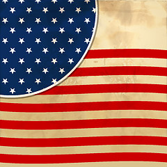 Image showing American flag background with stars symbolizing 4th july indepen