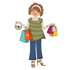 Image showing woman at shopping