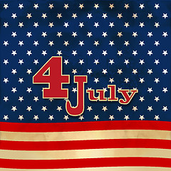 Image showing American flag background with stars symbolizing 4th july indepen