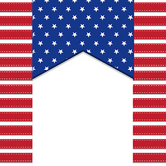 Image showing American flag background with stars symbolizing 4th july indepen