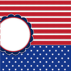 Image showing American flag background with stars symbolizing 4th july indepen