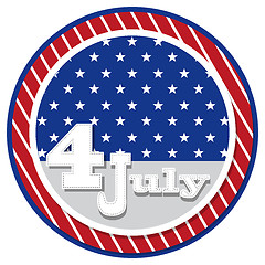 Image showing American flag background with stars symbolizing 4th july indepen
