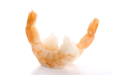 Image showing tiger shrimps isolated on white
