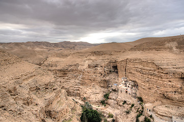 Image showing Saint George monastery in judean desert