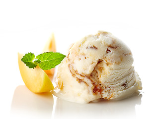 Image showing scoop of ice cream on white background