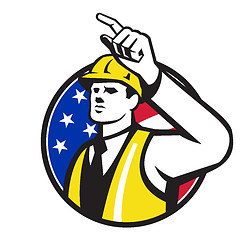 Image showing Builder Construction Worker Engineer Pointing