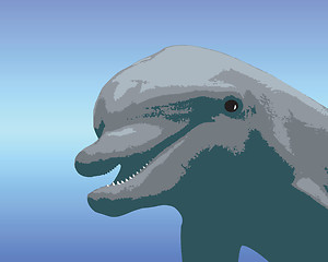 Image showing Cartoon Dolphin