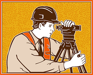 Image showing Surveyor Geodetic Civil Engineer Retro