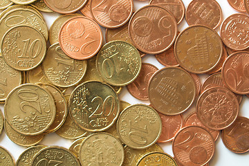 Image showing Euro coins