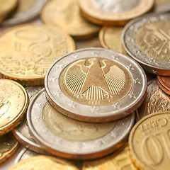 Image showing Euro coins