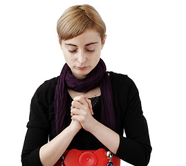 Image showing Woman praying