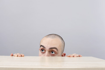 Image showing Man at desk