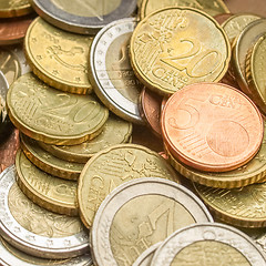 Image showing Euro coins