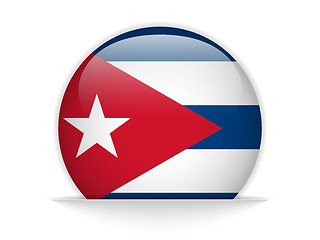 Image showing Cuba Flag Glossy Button