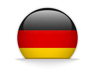 Image showing Germany Flag Glossy Button