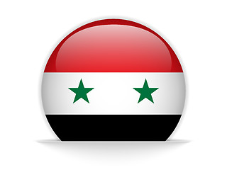 Image showing Syria Flag Glossy Button