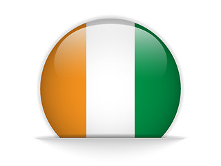 Image showing Ireland Flag Glossy Button